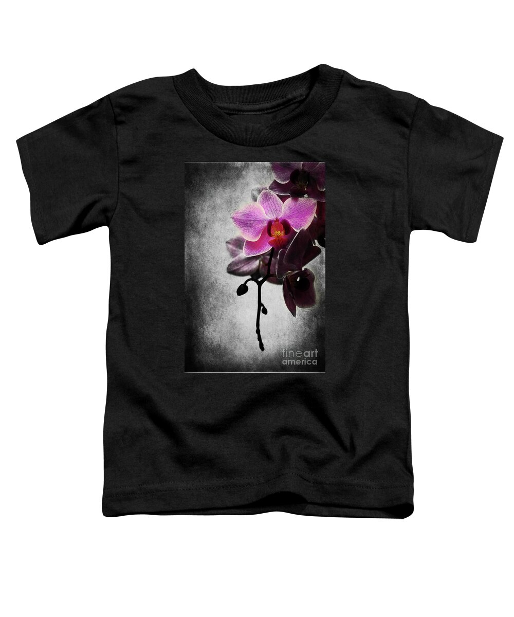Orchid Toddler T-Shirt featuring the photograph orchid IV by Hannes Cmarits