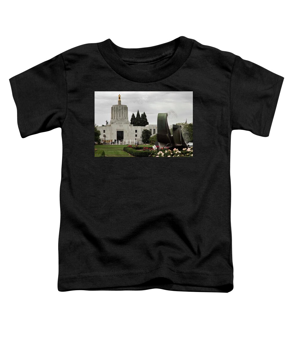 State Capitol Building Toddler T-Shirt featuring the photograph Oregon State Capitol Building by Hany J