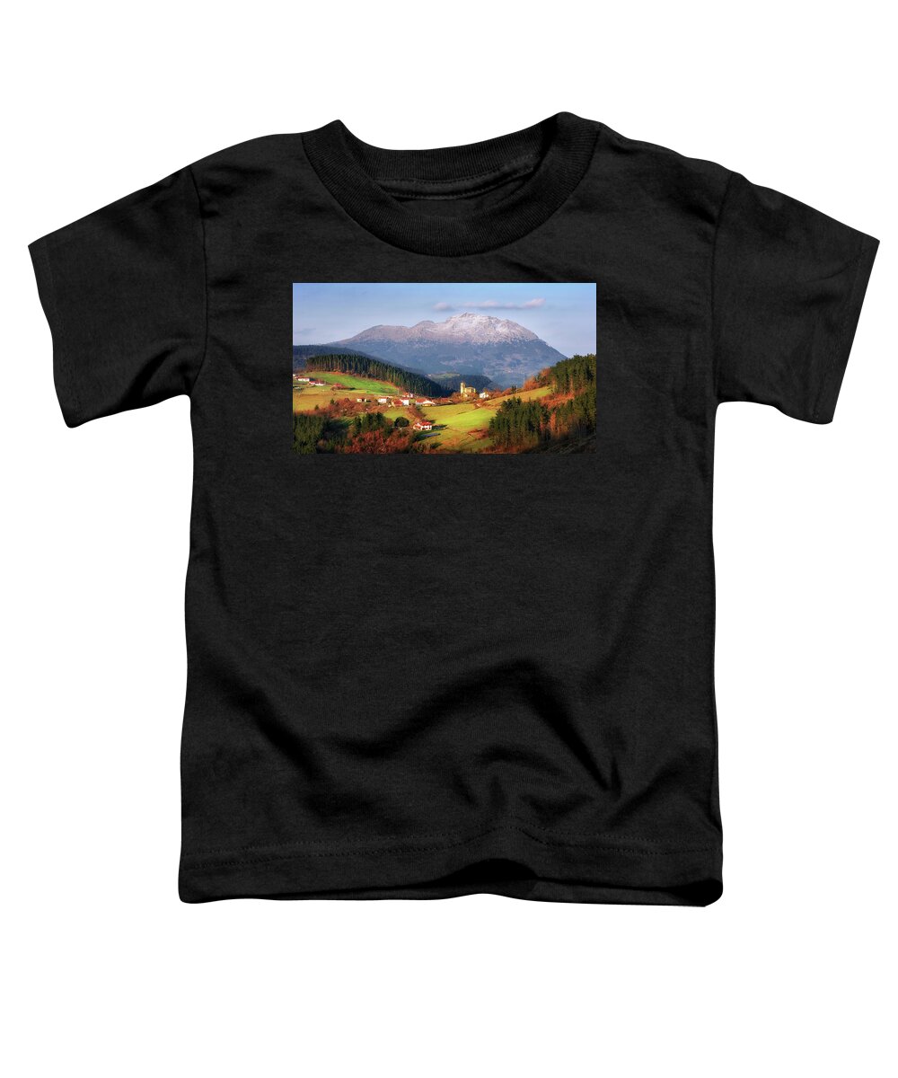 Aramaio Toddler T-Shirt featuring the photograph Our little Switzerland by Mikel Martinez de Osaba
