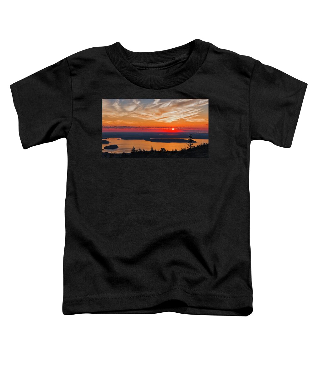 Landscape Toddler T-Shirt featuring the photograph Overlooking Frenchman Bay by John M Bailey