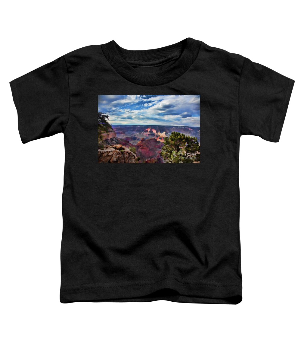 Grand Canyon Toddler T-Shirt featuring the photograph Paint Grand Canyon Color by Chuck Kuhn
