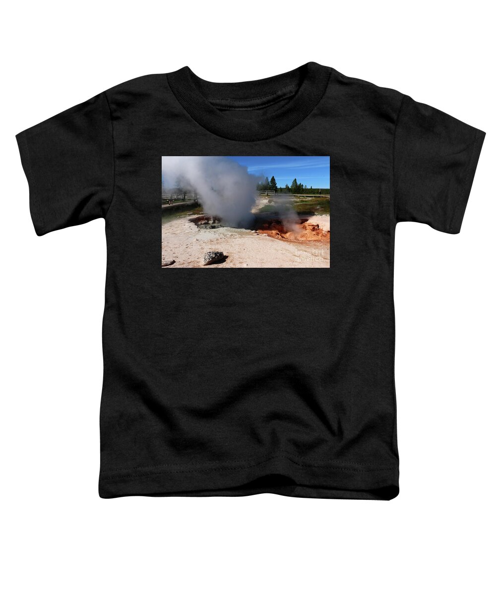 Park Toddler T-Shirt featuring the photograph Paint Pot Fountian by Christiane Schulze Art And Photography