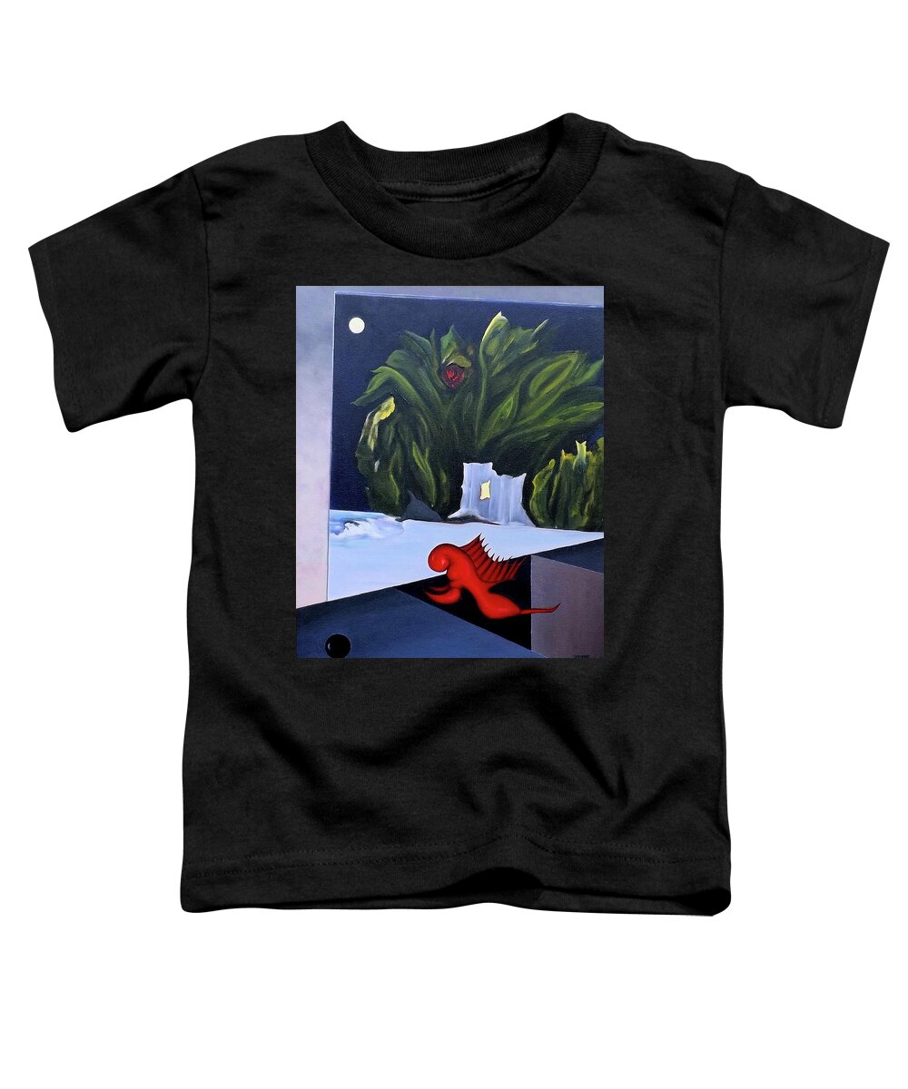 Digital Toddler T-Shirt featuring the painting Pandora's Box by Robert Henne
