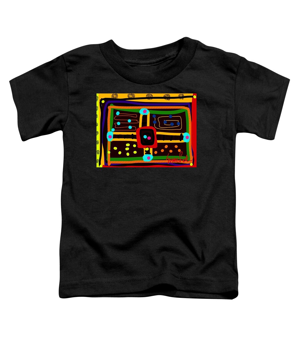 Abstract Toddler T-Shirt featuring the digital art Parchoosie by Susan Fielder