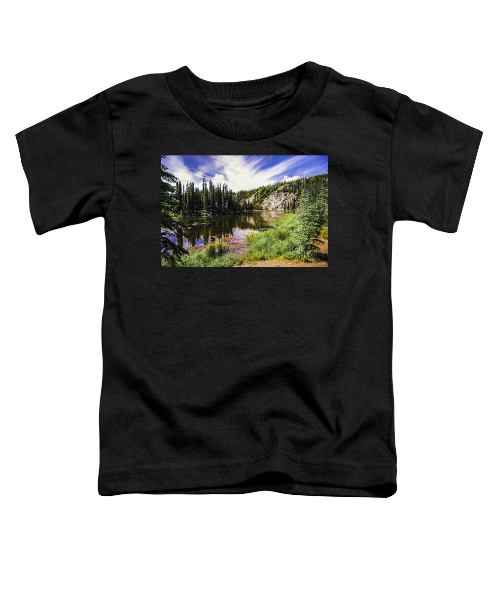 Alaska Toddler T-Shirt featuring the photograph Peaceful Reflections in Alaska by Madeline Ellis