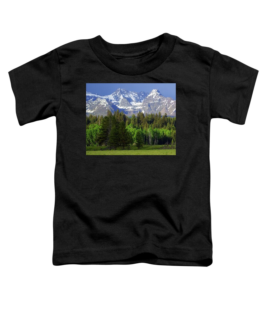 Mountains Toddler T-Shirt featuring the photograph Peaks by Marty Koch