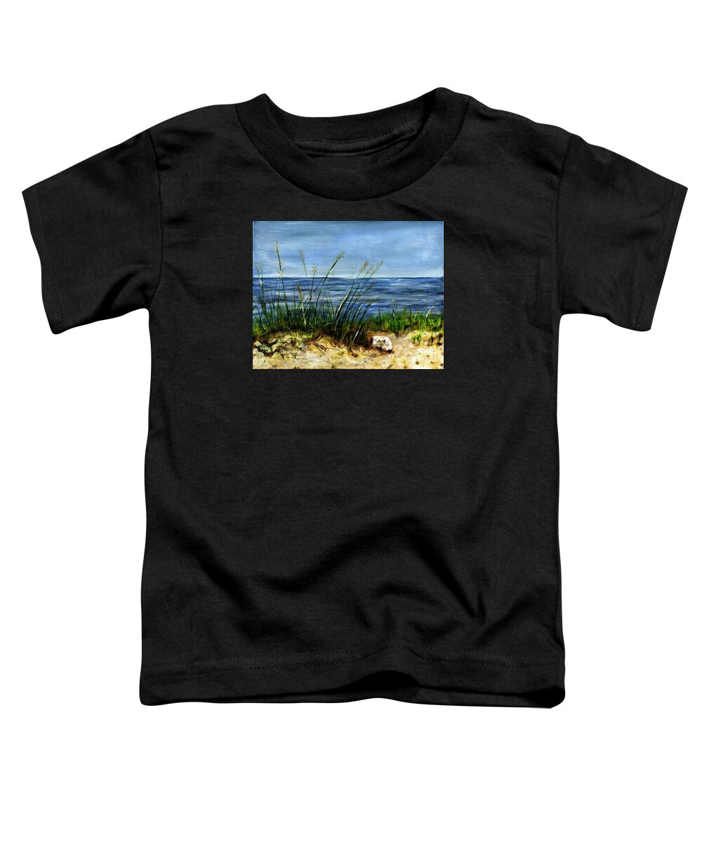 Acrylic Painting Toddler T-Shirt featuring the photograph Petoskey Park Dunes 2 by Timothy Hacker