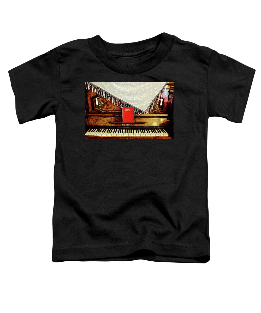  Toddler T-Shirt featuring the photograph Piano Emily Carr's House by Brian Sereda