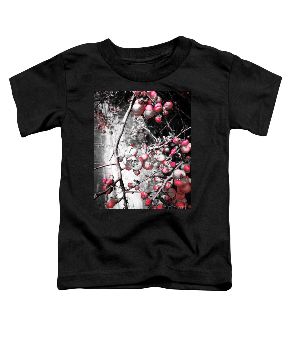  Toddler T-Shirt featuring the photograph Pink Paradise Apple by Jarek Filipowicz