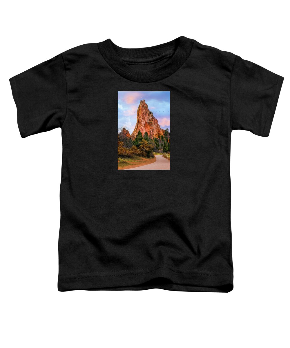 Colorado Toddler T-Shirt featuring the photograph Pinnacle by John Strong