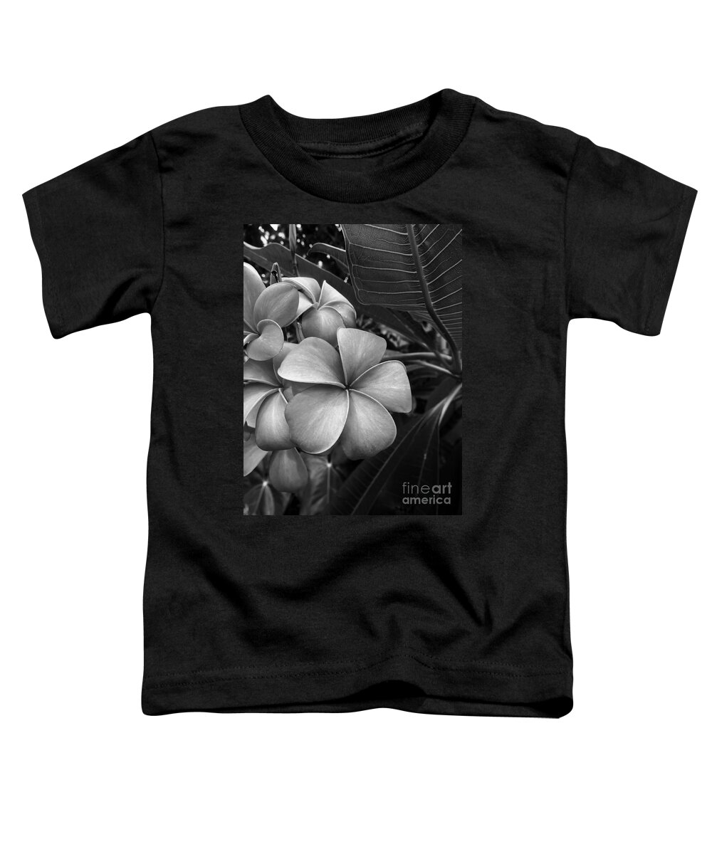 Plumeria Toddler T-Shirt featuring the photograph Plumeria in Gray by Onedayoneimage Photography