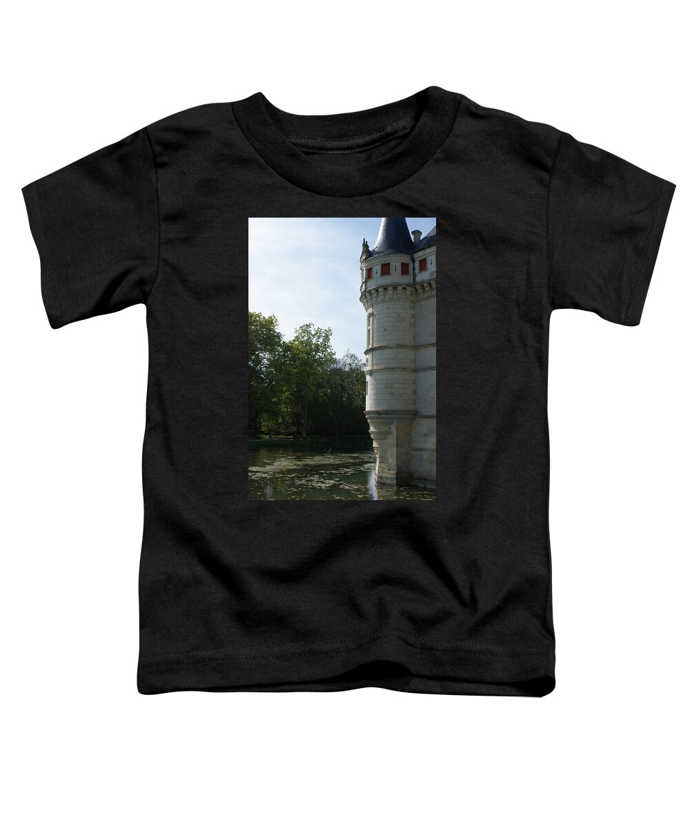France Toddler T-Shirt featuring the photograph Pond at Azay le Rideau by Christine Jepsen