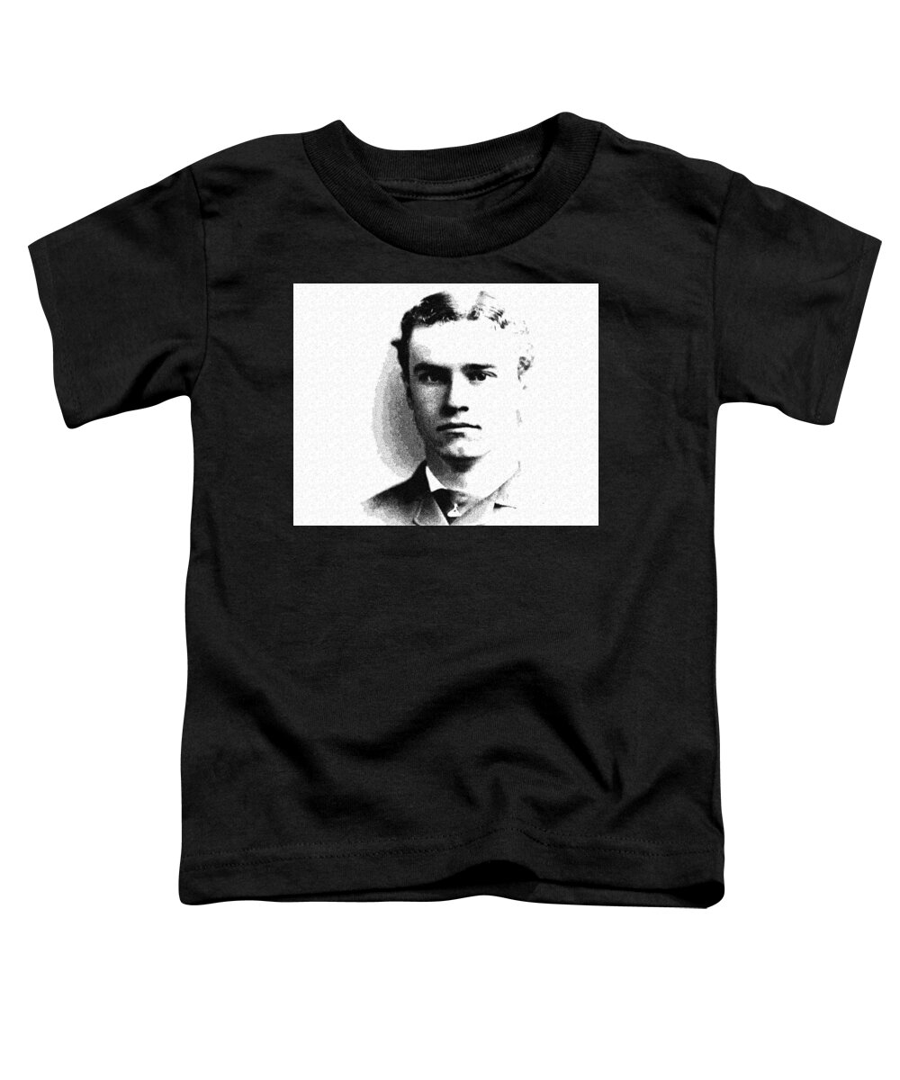 Man Toddler T-Shirt featuring the painting Portrait of a Youth 37 by Adam Asar - Asar Studios by Celestial Images