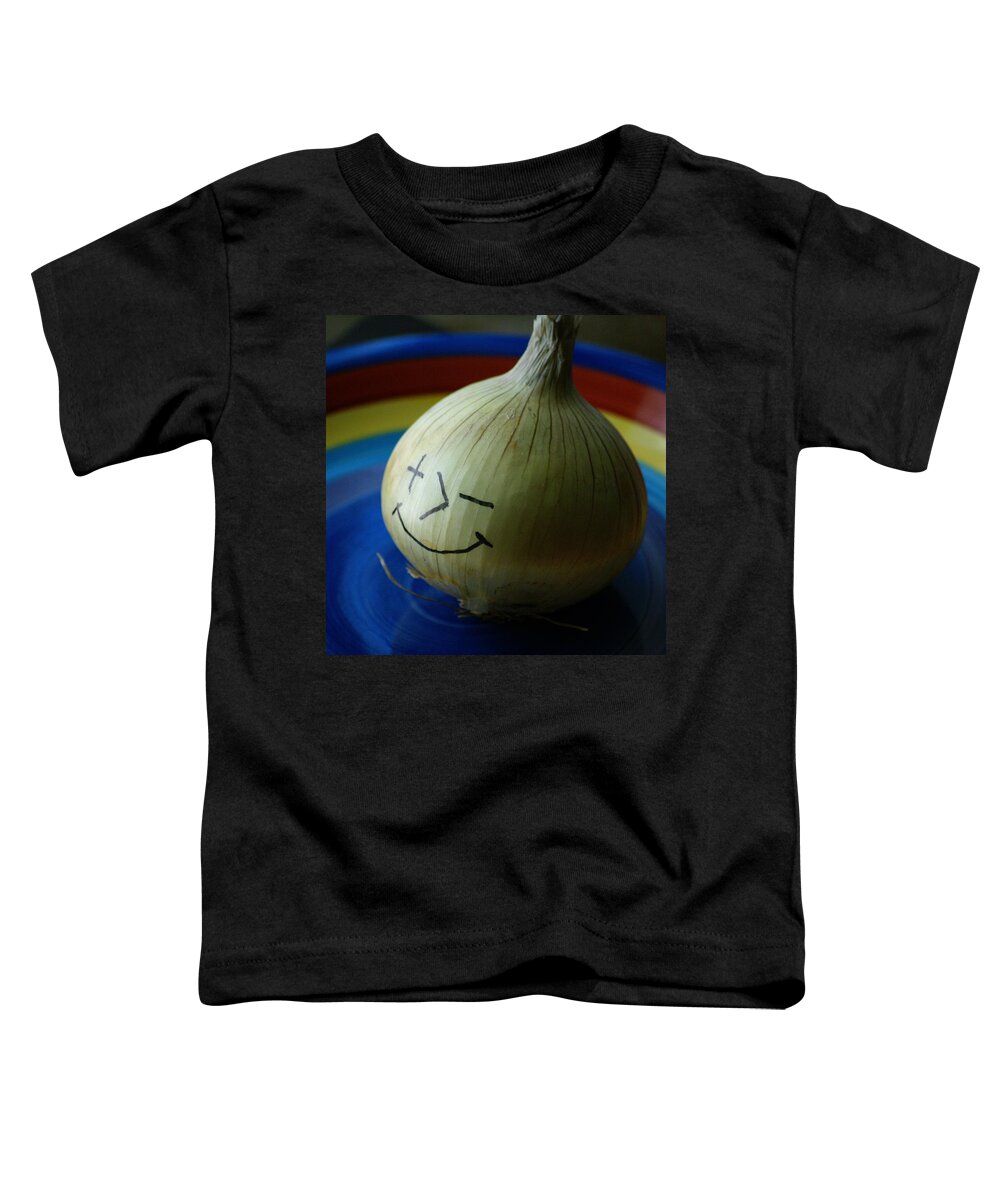 Onion Toddler T-Shirt featuring the photograph Posimoto by Ben Upham III