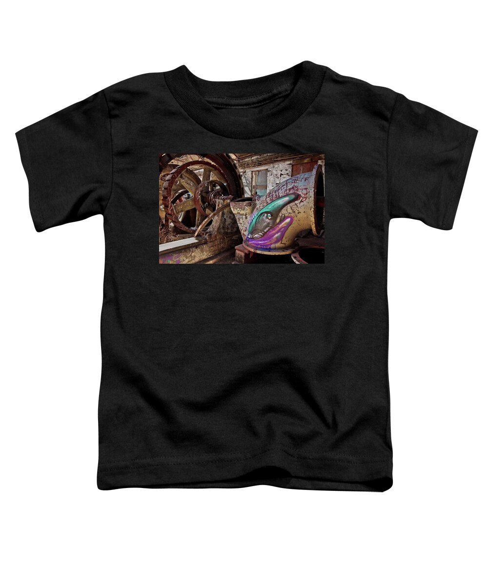 Claw Toddler T-Shirt featuring the photograph Power graffiti by Hans Franchesco