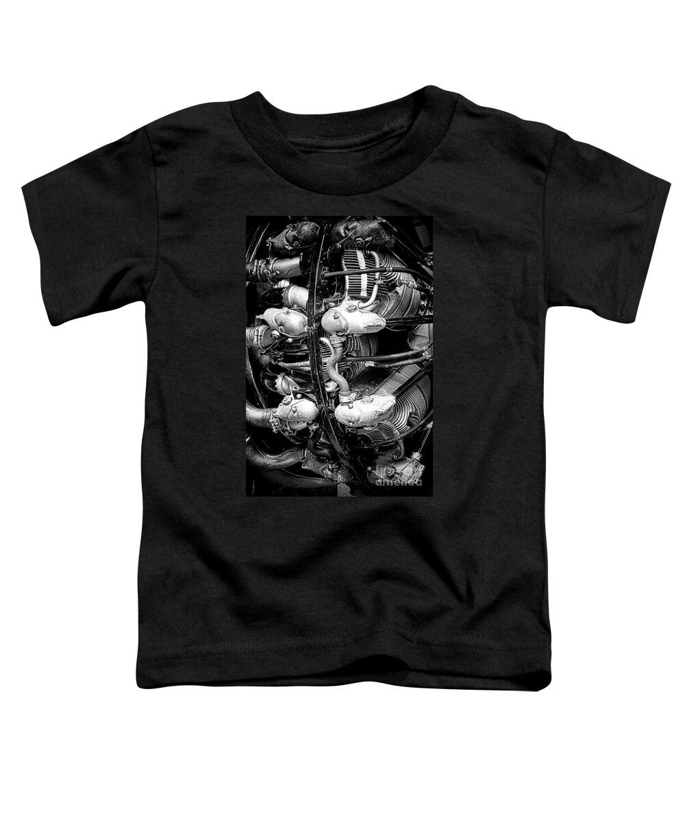 Plane Toddler T-Shirt featuring the photograph Pratt and Whitney Twin Wasp by Olivier Le Queinec