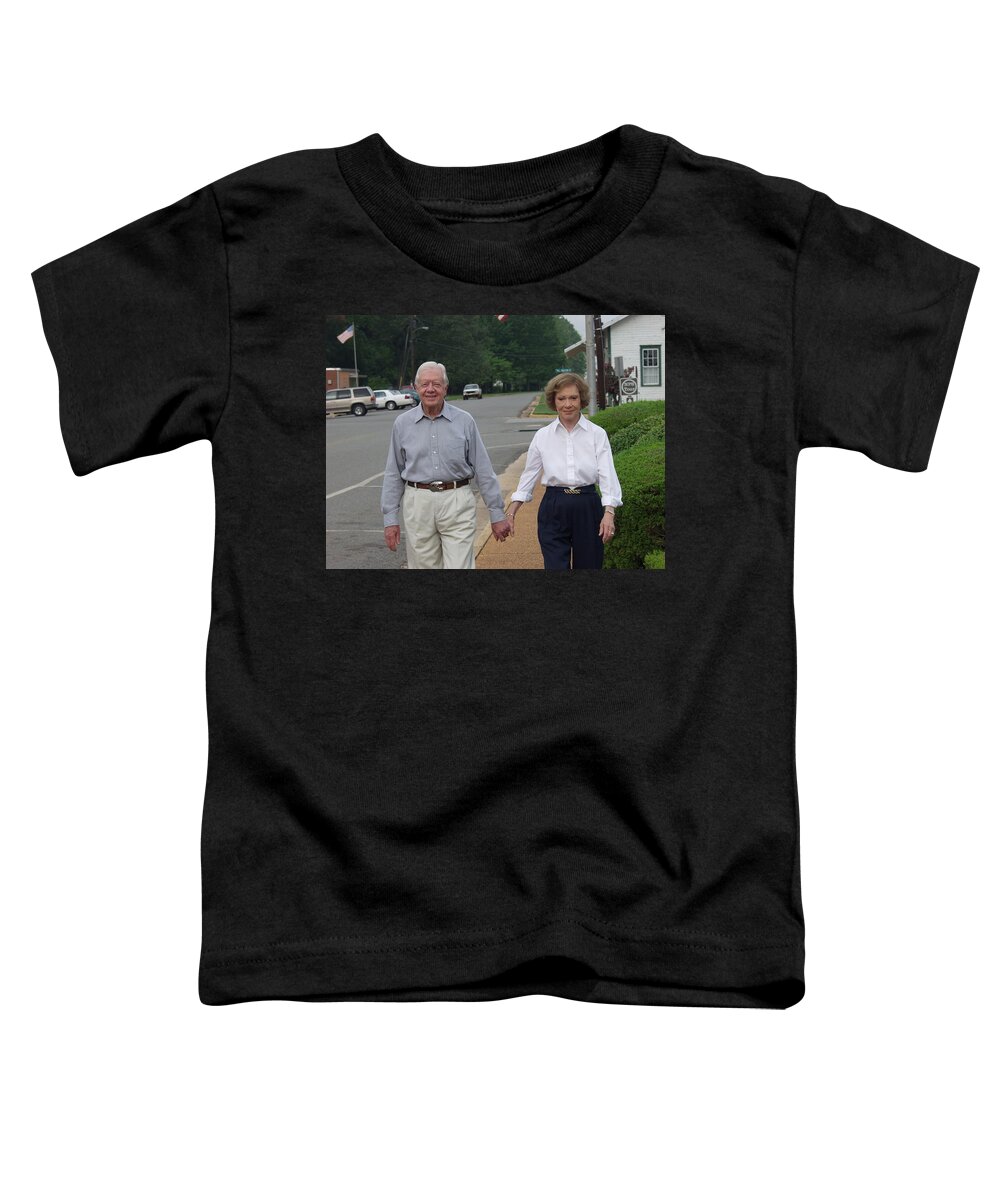 President Toddler T-Shirt featuring the photograph President and Mrs. Jimmy Carter by Jerry Battle
