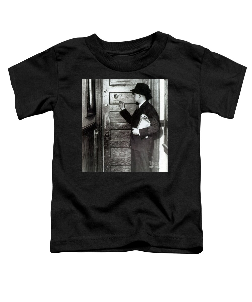 Government Toddler T-Shirt featuring the photograph Prohibition, Speakeasy Peephole, 1930s by Science Source