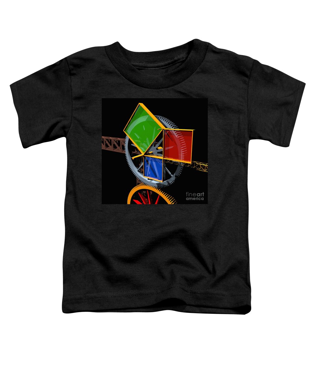 Algebra Toddler T-Shirt featuring the digital art Pythagorean Machine by Russell Kightley