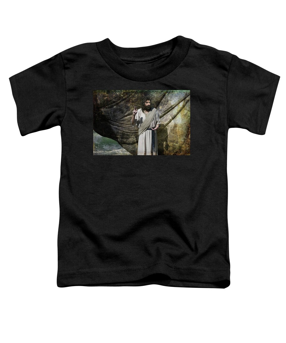 Jesus Toddler T-Shirt featuring the photograph Quiet Be Still by Acropolis De Versailles