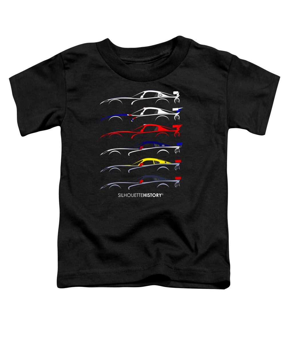 Sports Car Toddler T-Shirt featuring the digital art Racing Snake SilhouetteHistory by Gabor Vida