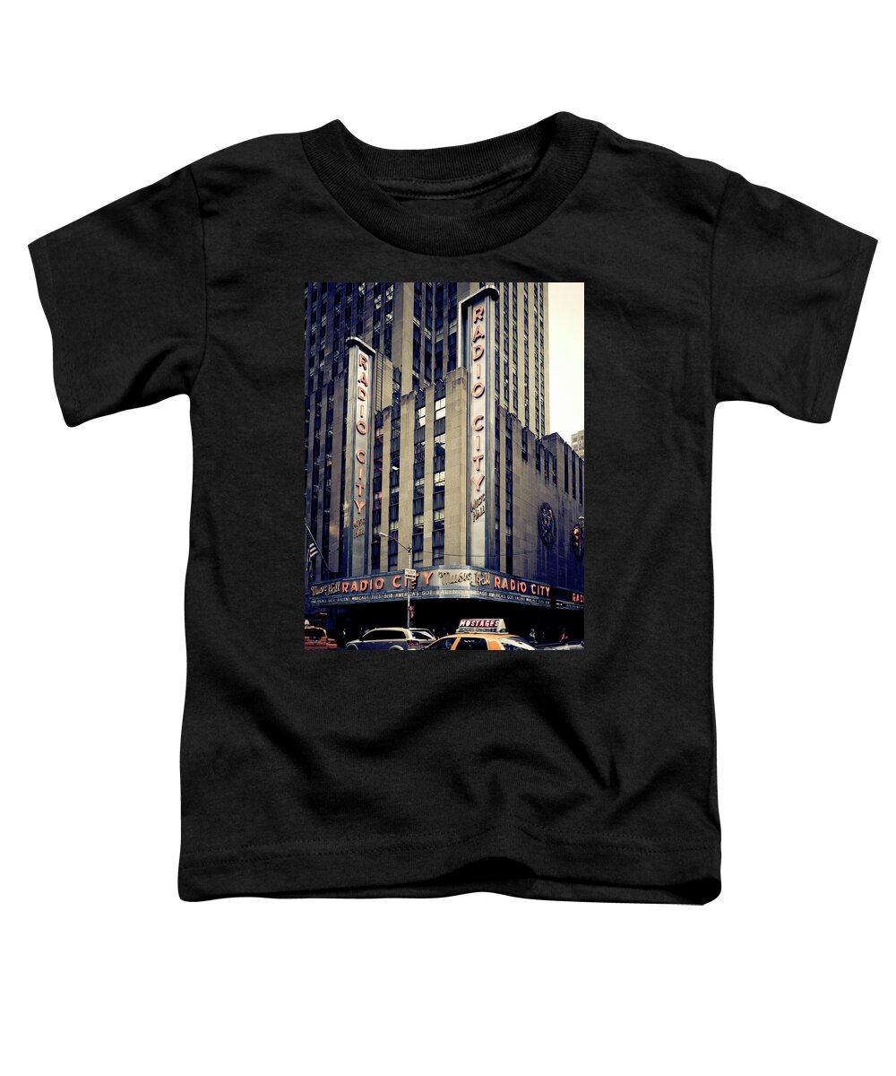 Nyc Toddler T-Shirt featuring the photograph Radio City by RicharD Murphy