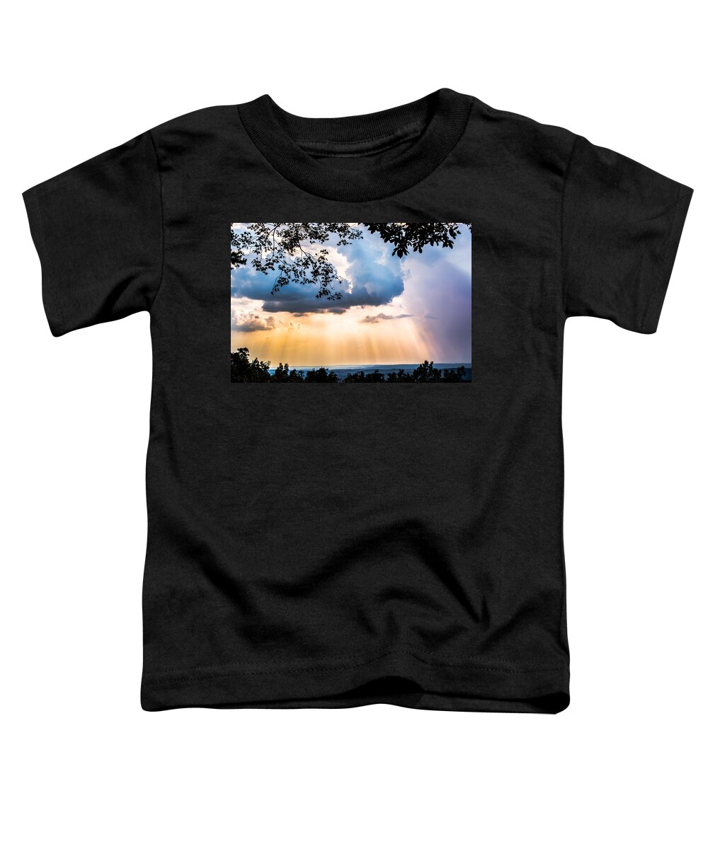 Sunlight Toddler T-Shirt featuring the photograph Rays of Color by Parker Cunningham