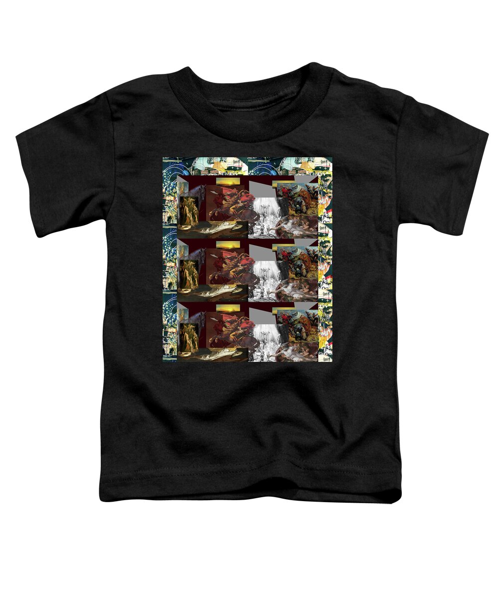 Abstract In The Living Room Toddler T-Shirt featuring the digital art Recent 18 by David Bridburg
