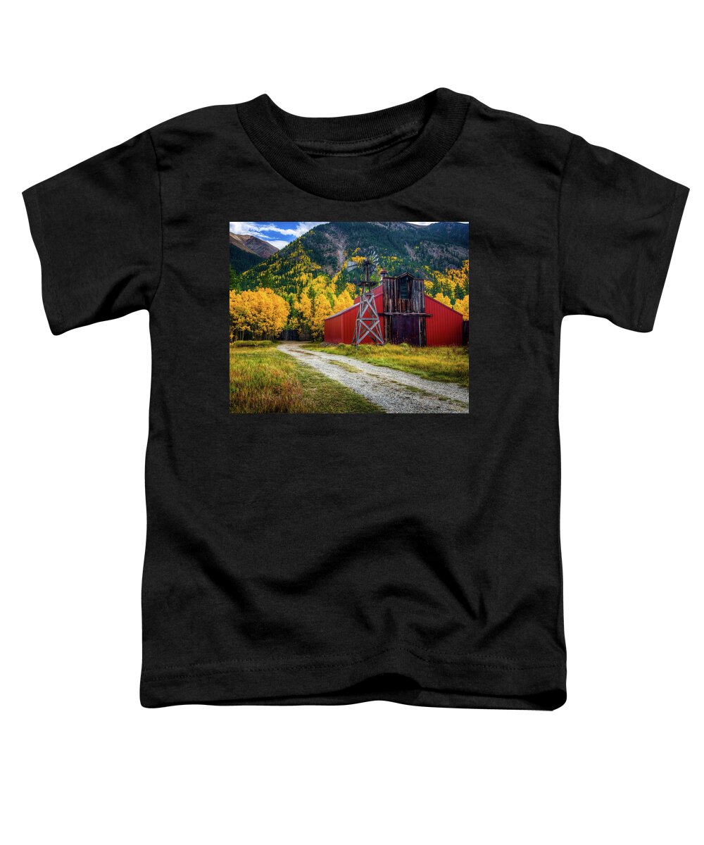 Toddler T-Shirt featuring the photograph Red Barn by John Strong