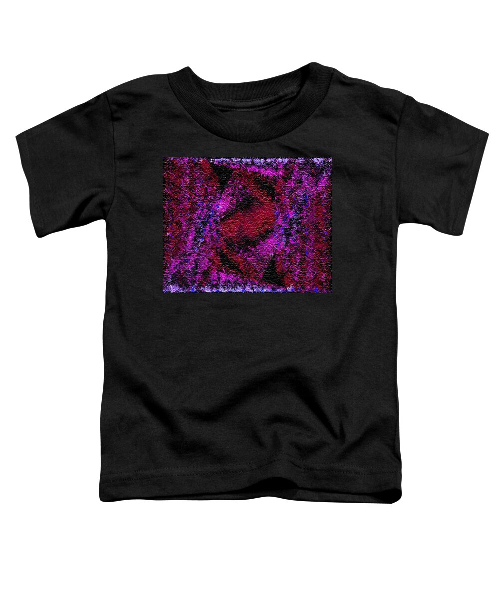 Abstract Toddler T-Shirt featuring the digital art Red Dawn by Charmaine Zoe
