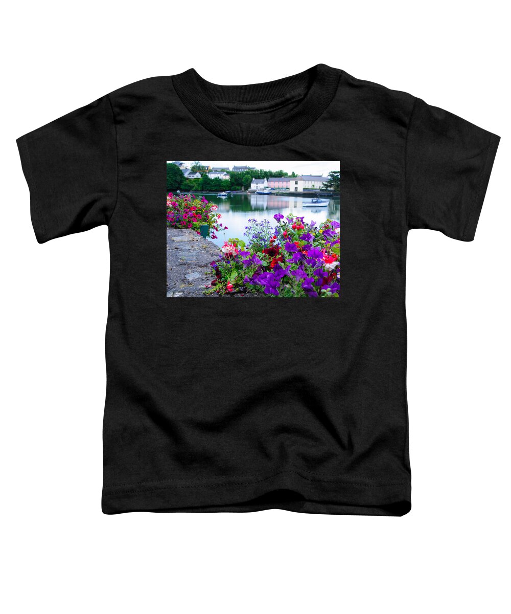 Kinsale Toddler T-Shirt featuring the photograph Reflections at Kinsale Ireland by Roberta Kayne