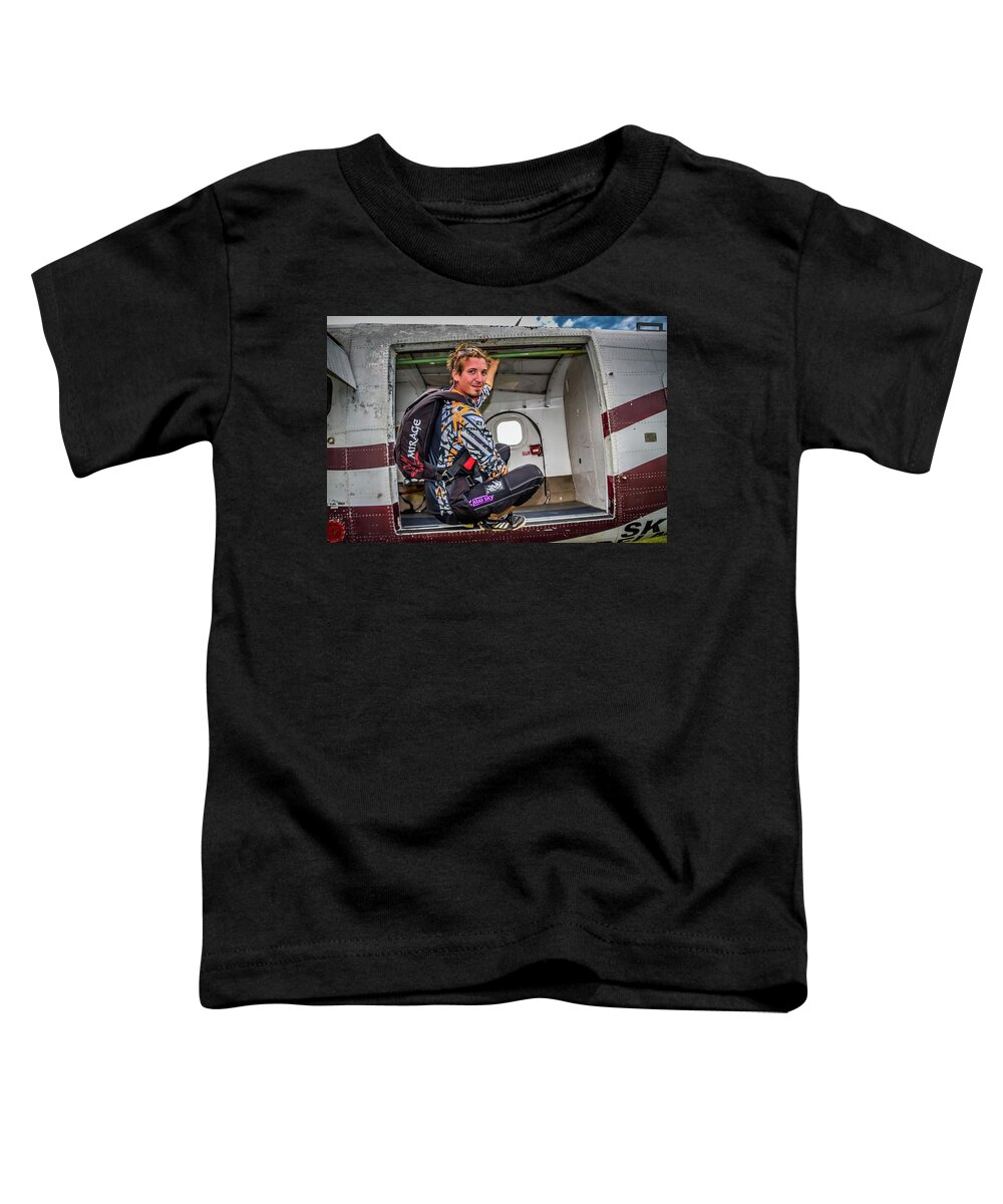 Swoop Pants Toddler T-Shirt featuring the photograph Ricky's Swoop by Larkin's Balcony Photography