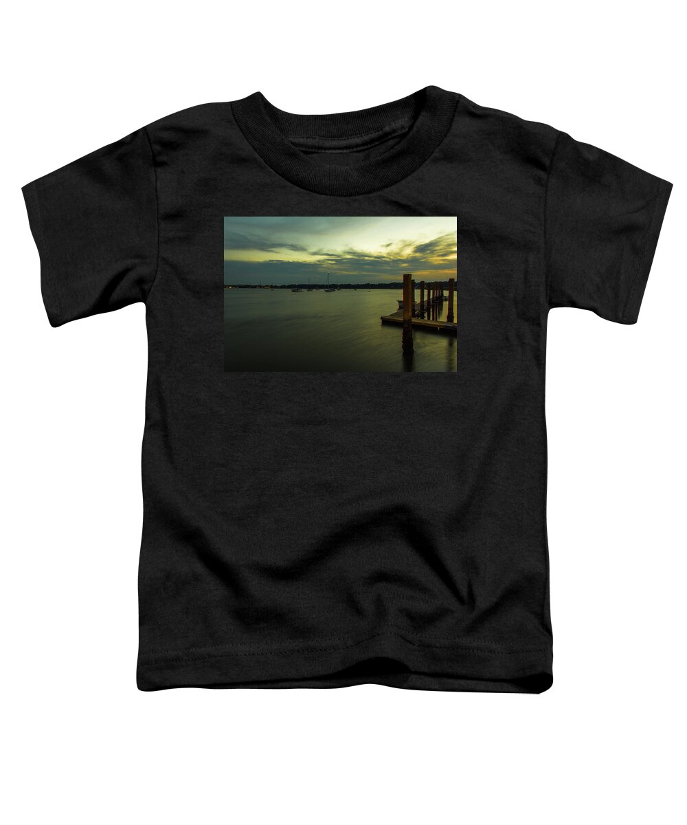 Sunset Toddler T-Shirt featuring the photograph River Sunset by Kenny Thomas