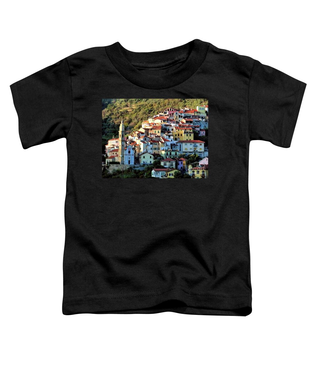 Riviera Village Toddler T-Shirt featuring the photograph Riviera Village by Jennie Breeze