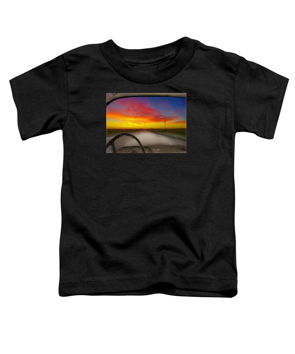 Sunrise Toddler T-Shirt featuring the photograph Road To Sunrise by John Anderson