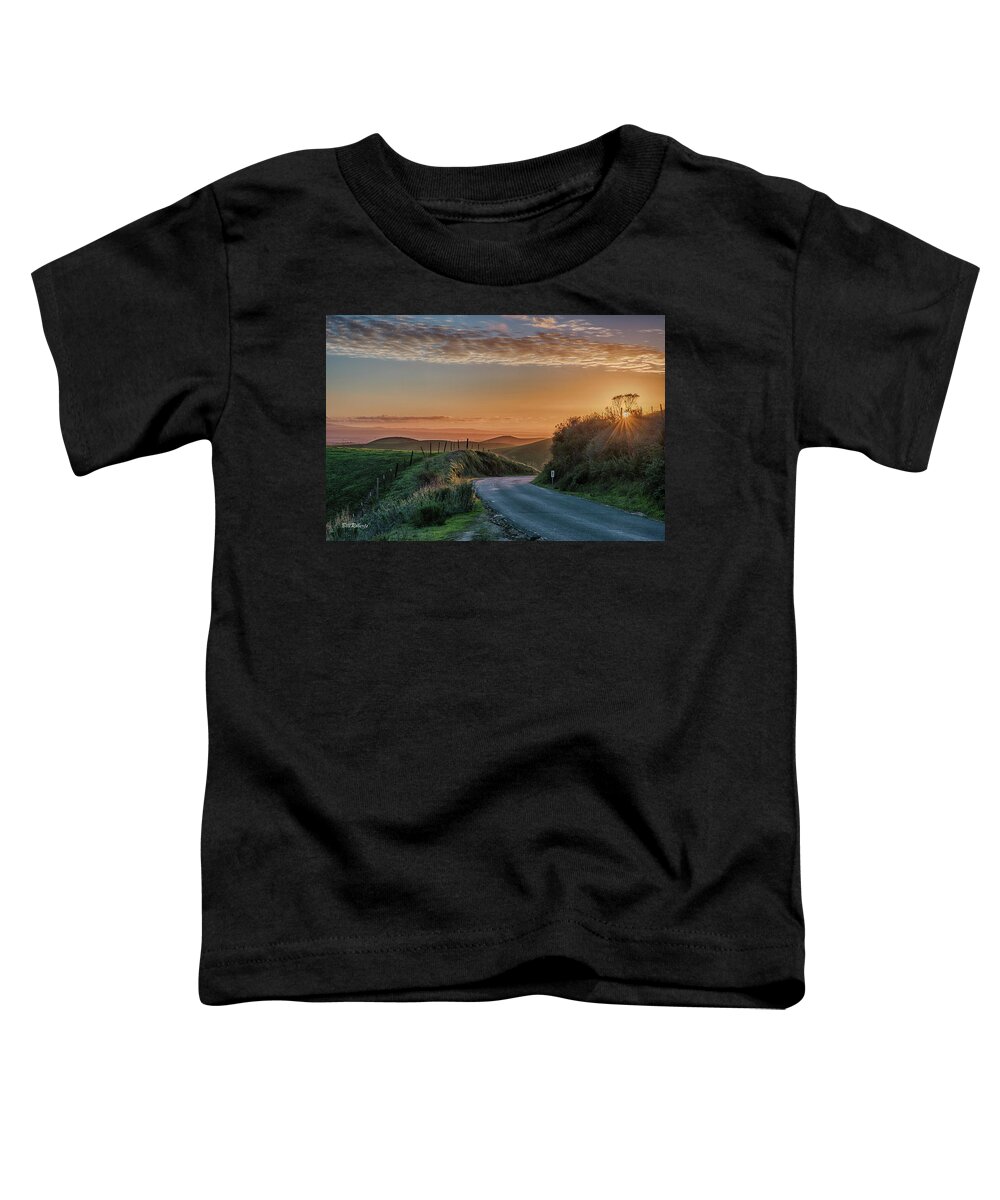 California Toddler T-Shirt featuring the photograph Road to the Sunset by Bill Roberts