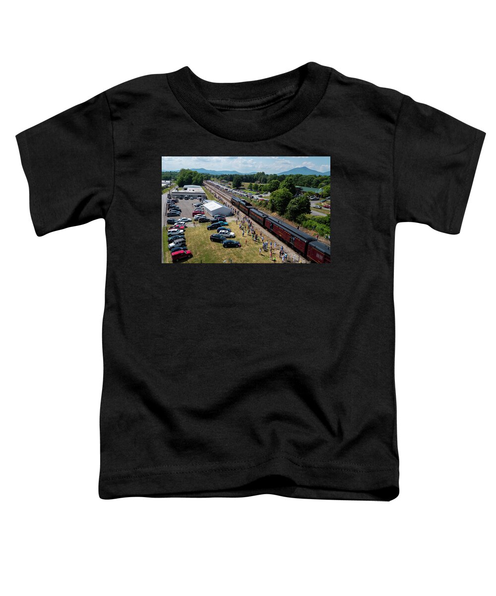 Train Toddler T-Shirt featuring the photograph Roanoke Bound by Star City SkyCams