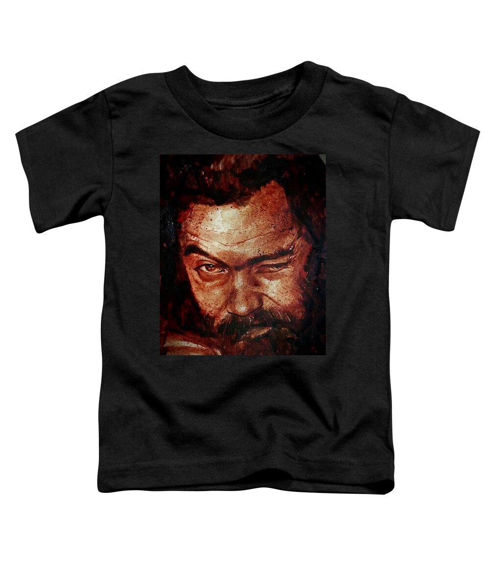 Roky Erickson Toddler T-Shirt featuring the painting Roky Erickson by Ryan Almighty