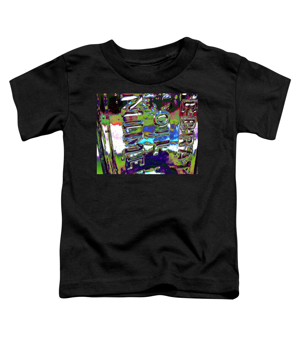 Bottle Toddler T-Shirt featuring the digital art Rorschach Bottle by Larry Beat
