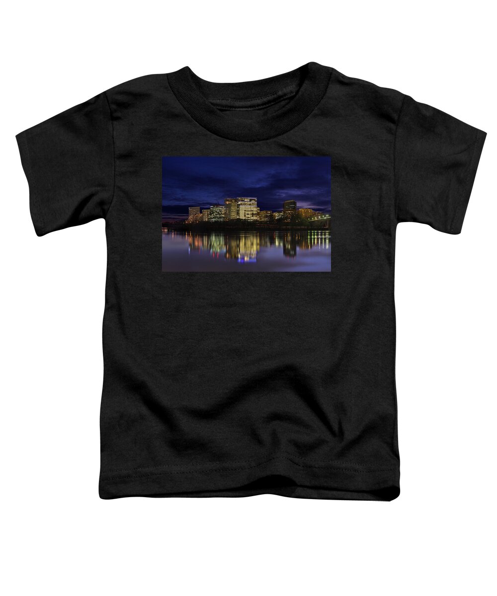 Skyline Toddler T-Shirt featuring the photograph Rosslyn Skyline by Metro DC Photography