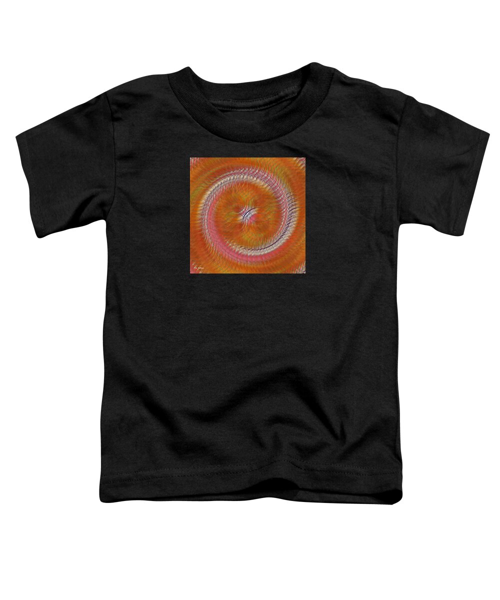 Abstract Art Toddler T-Shirt featuring the digital art Revolve #1 by Iris Gelbart