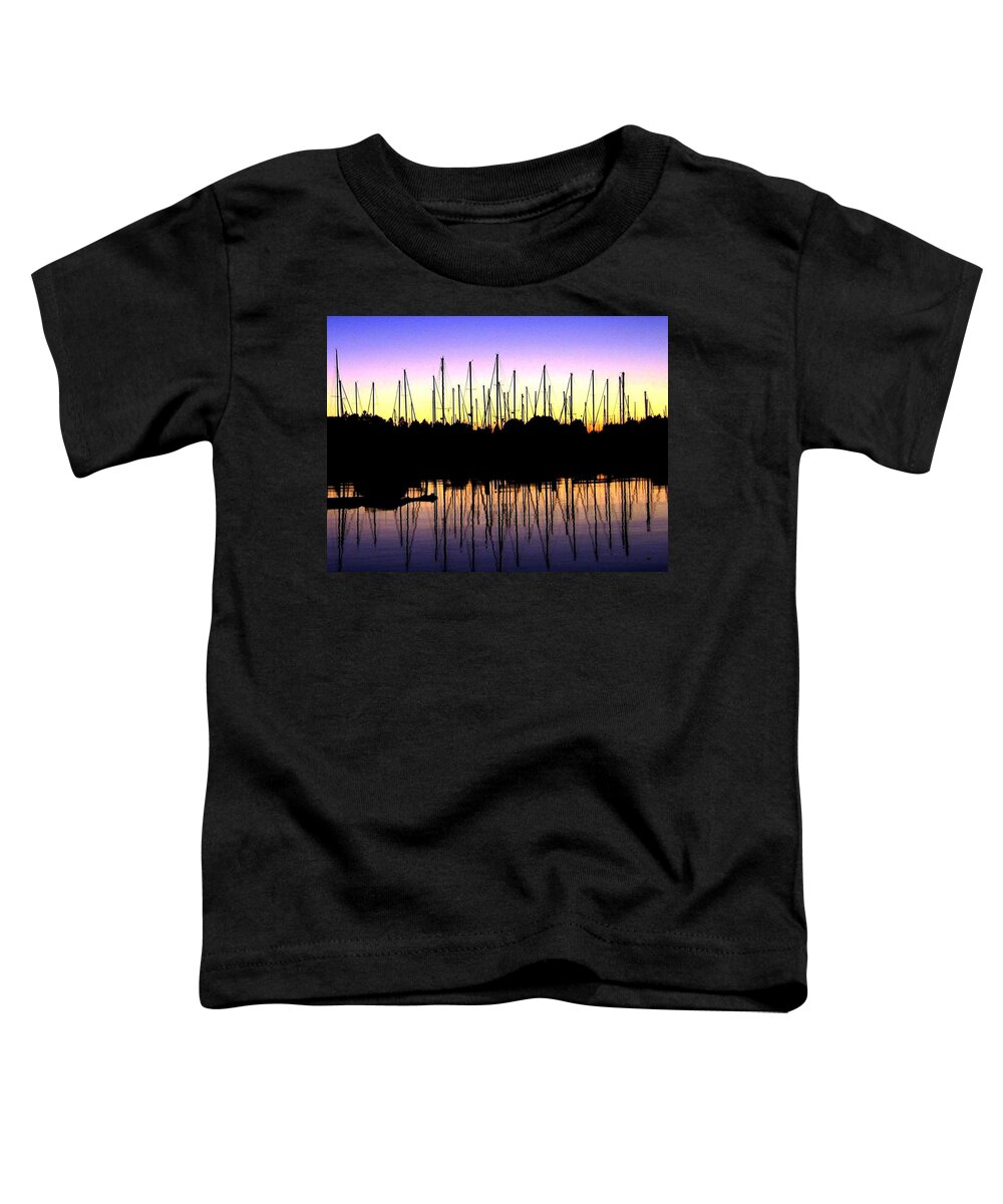 Sailboats Toddler T-Shirt featuring the photograph Safe Haven by Will Borden