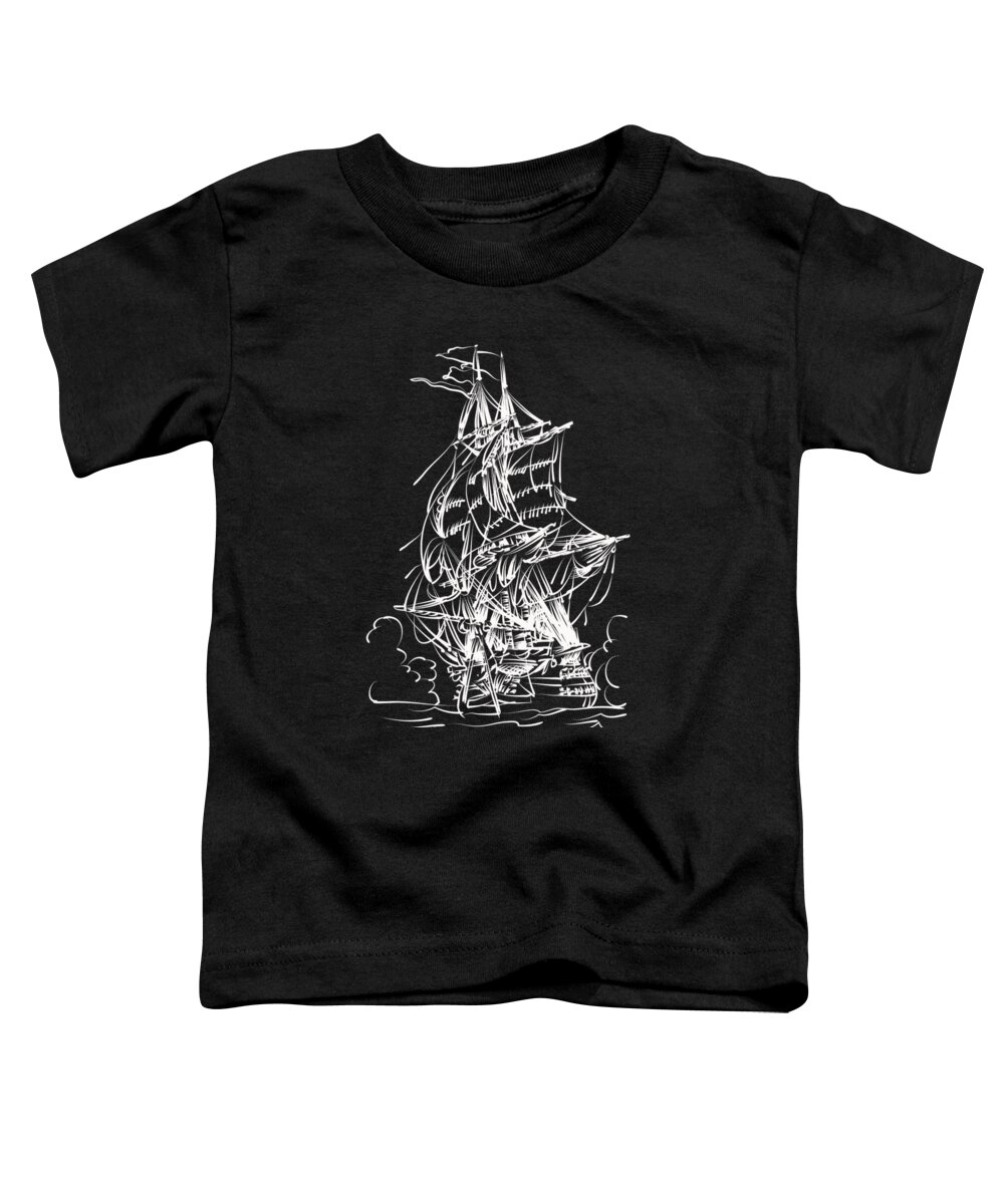 Sailing Toddler T-Shirt featuring the painting Sailing 2 by Andrzej Szczerski