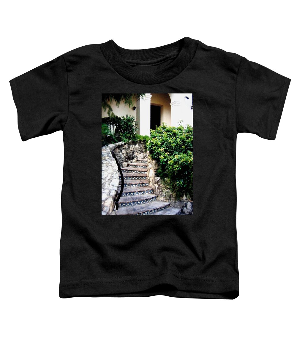 San Antonio Stairway Toddler T-Shirt featuring the photograph San Antonio Stairway by Will Borden