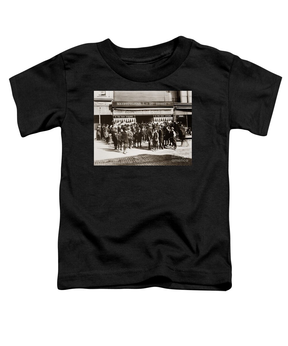 Late 1800s Toddler T-Shirt featuring the photograph Scranton PA Metropolitan 5 to 50 Cent Store Early 1900s by Arthur Miller