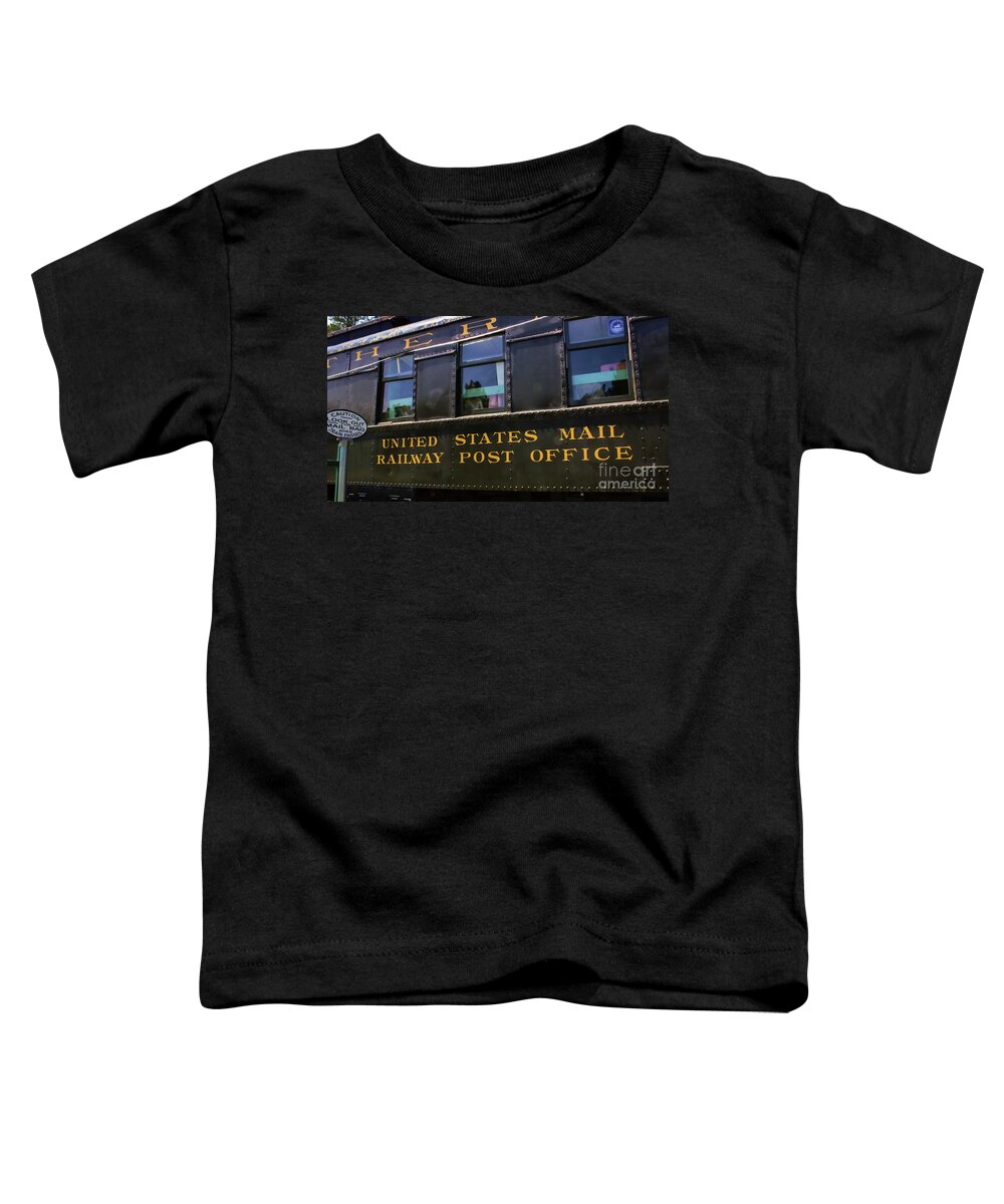 Train Toddler T-Shirt featuring the photograph Send Me a Letter by Train by Roberta Byram