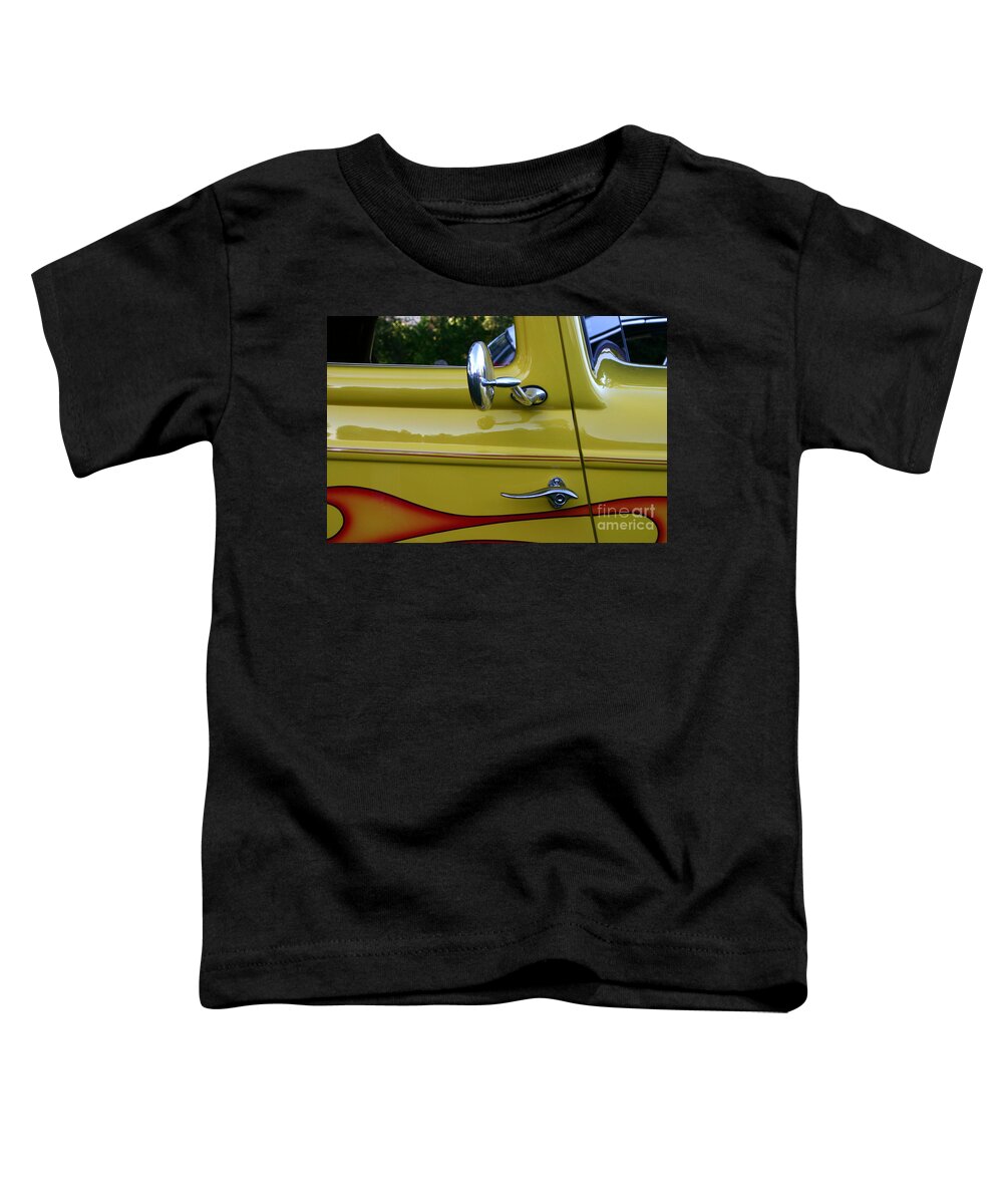 Sharp Toddler T-Shirt featuring the photograph Sharp and Shiny mahn by Marie Neder