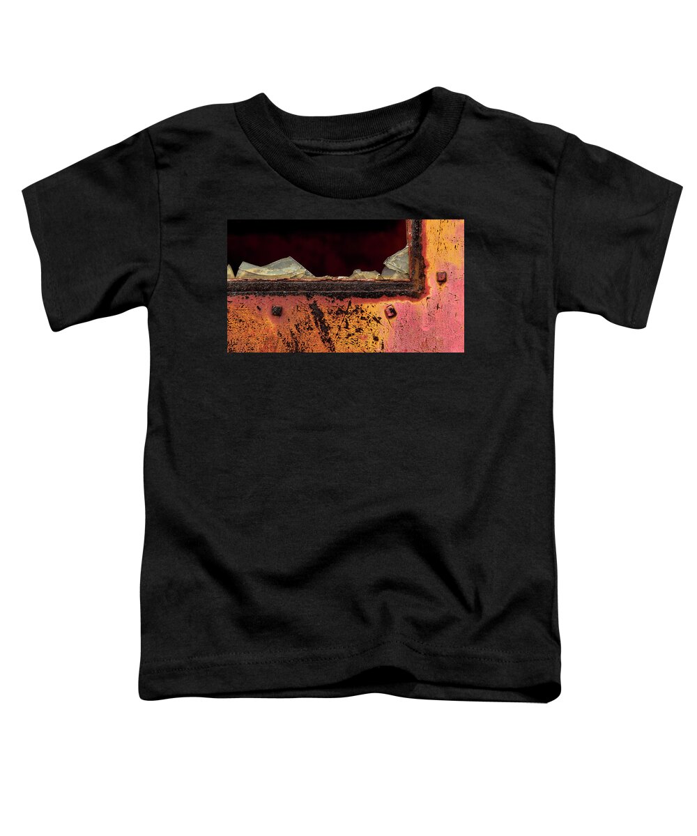 Shattered Window Toddler T-Shirt featuring the photograph Shattered by Holly Ross