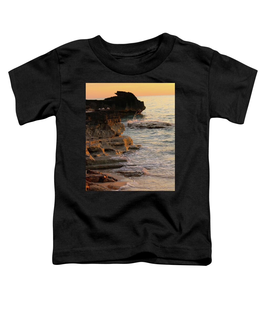 Shore Toddler T-Shirt featuring the photograph Shoreline in Bimini by Samantha Delory