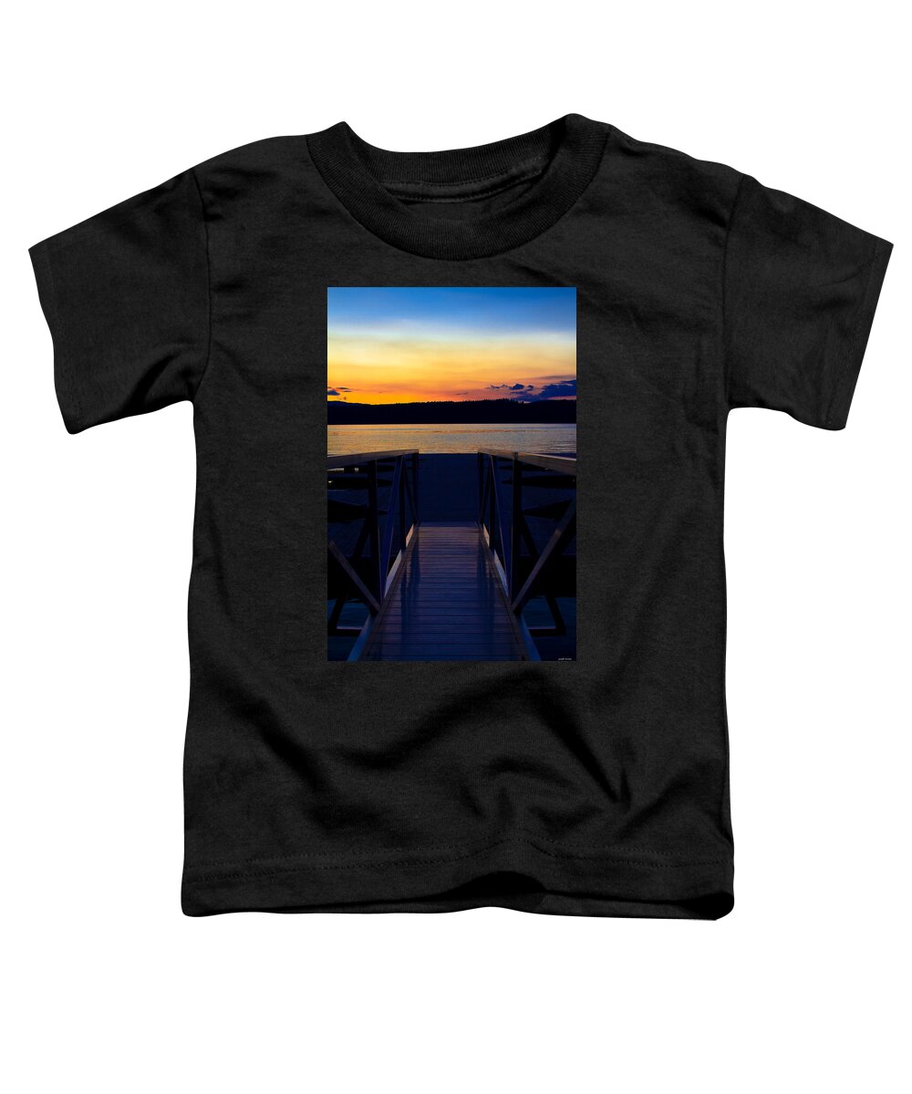 Dock Toddler T-Shirt featuring the photograph Sitting On The Dock Of A Bay by Joseph Noonan